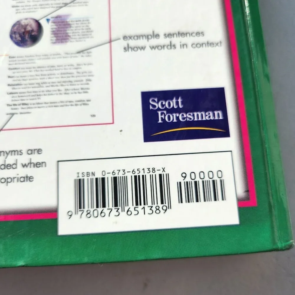 Scott Foresman Roget's Student Thesaurus Dictionary Hardcover School Writing Sup